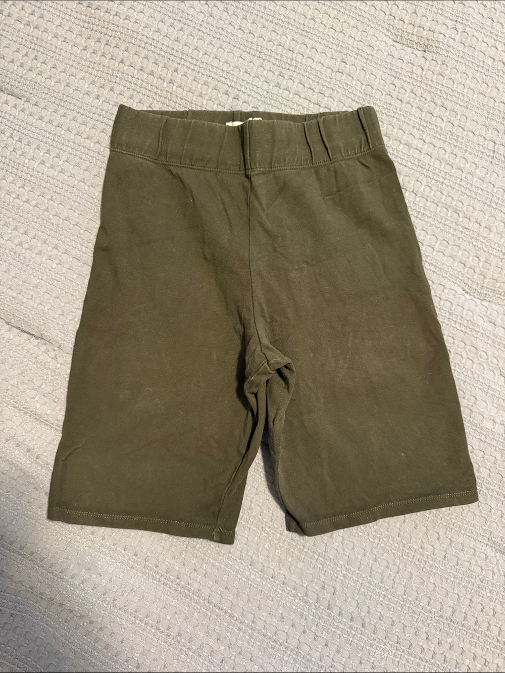 Basic Olive Green Biker Shorts from Good American
